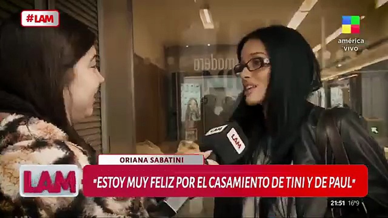 Oriana Sabatini dio detalles del casamiento de Tini Stoessel y Rodrigo de Paul y adelantó qué piensa regalarles