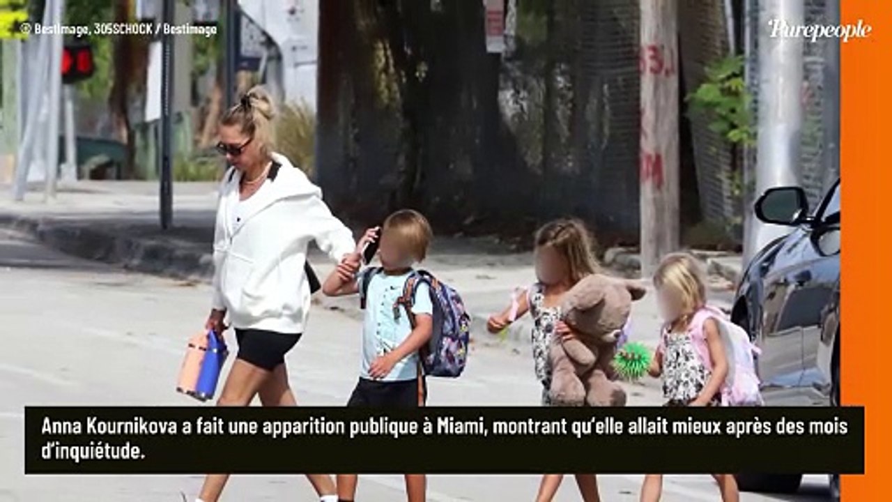 Plus de fauteuil roulant, Anna Kournikova va mieux ! Et ses 3 enfants avec Enrique Iglesias ont bien grandi