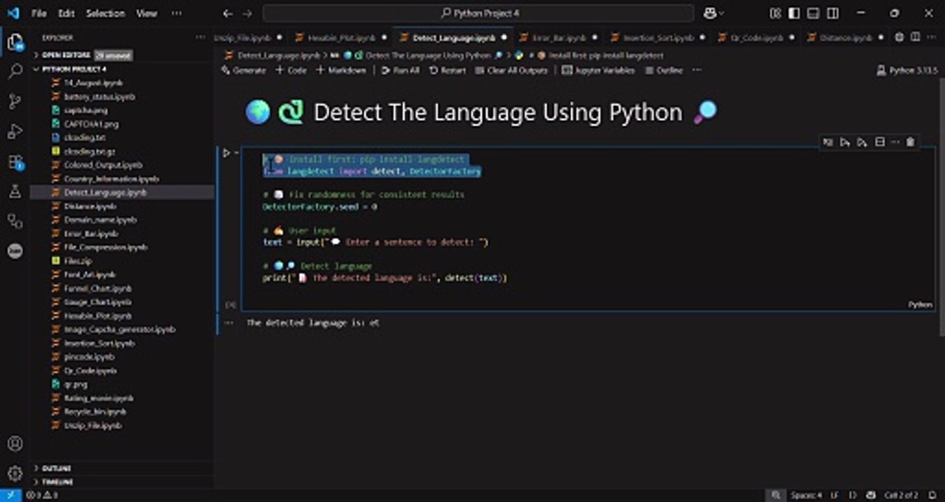 Build a Language Detector with Python - video Dailymotion