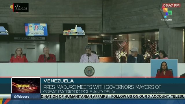 Venezuela, pres. Maduro meets with governors, mayors of Great Patriotic Pole and PSUV