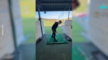 Lad Launches Golf Club Into the Sky in Golf Fail