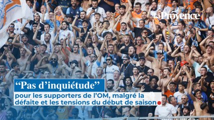 "Pas d'inquiétude" pour les supporters de l’OM, malgré la défaite et les tensions du début de saison