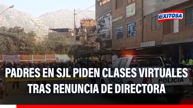 SJL: Padres de familia piden virtualidad en colegio tras renuncia de directora por extorsión