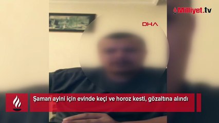 Evde kan donduran ayin ritüeli! Sosyal medyada paylaştı, gözaltına alındı