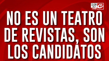Gallardo; Porcelito y Reichardt: no es un teatro de revistas... ¡son los candidatos!