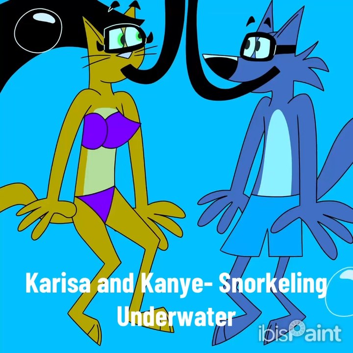 Johnny & Friends: Karisa and Kanye- Snorkeling Underwater in Speedpaint