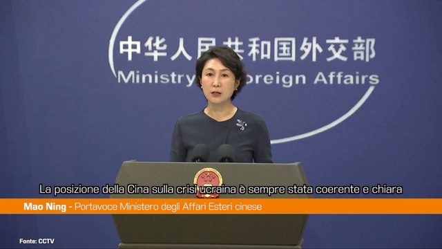 Ucraina, ministero Esteri Cina Pechino è imparziale e promuove pace