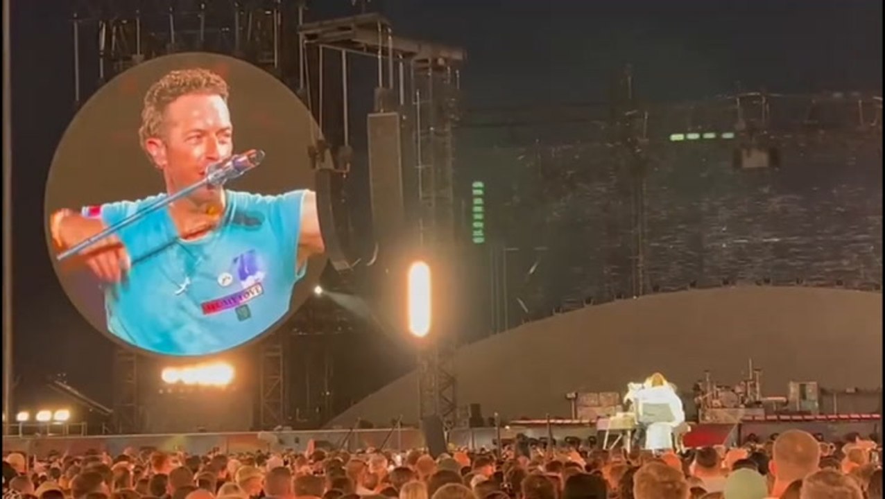 Coldplay’s Chris Martin fights back tears as superfan travels 5000 miles from China to join him for unforgettable duet