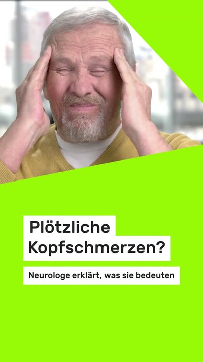 Copy of Plötzliche Kopfschmerzen? Neurologe erklärt, was sie bedeuten