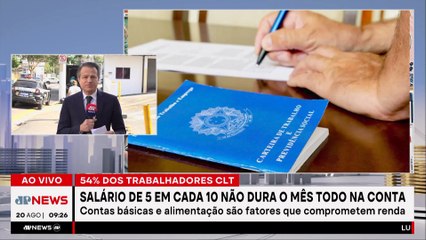 Pesquisa: 54% dos brasileiros não conseguem chegar ao fim do mês com o salário