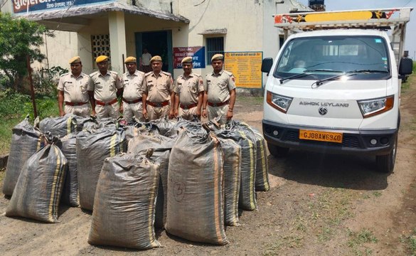 चार क्विंटल, 75 किलो अवैध डोडा चूरा जब्त