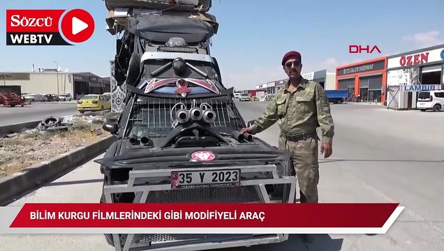 Bilim kurgu filmlerindeki gibi modifiyeli araç
