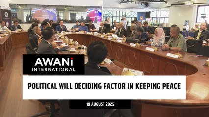 Political will deciding factor in keeping peace