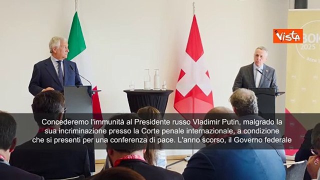 Ignazio Cassis (Ministro Esteri Svizzera): Concederemo immunità a Putin per colloqui di pace