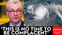 Governor Phil Murphy Briefs Press About Hurricane Erin's Potential Impacts For New Jersey