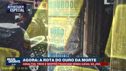 Assaltos, tiros e mortes financiam a venda ilegal de ouro em São Paulo.