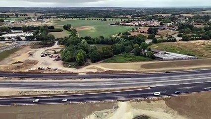 Watch the New Free-Flow A421 to A1 Link at Black Cat Roundabout 🚗