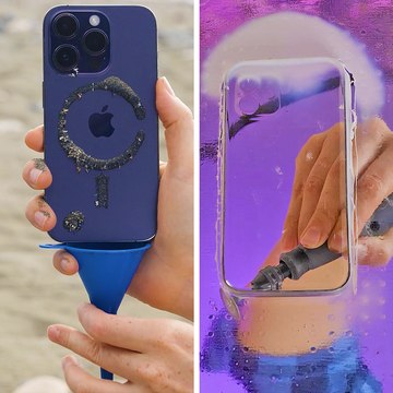 Creative DIY Phone Holder From Beach Sand to Running Workout Gadget #diy #running #fyp #fitness #accessory #gadget