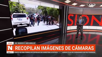 Cámaras captan a sujeto corriendo luego de que un policía fuera herido de bala