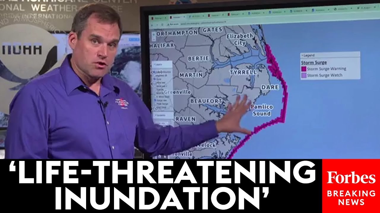 National Hurricane Center Provides Update On Hurricane Erin