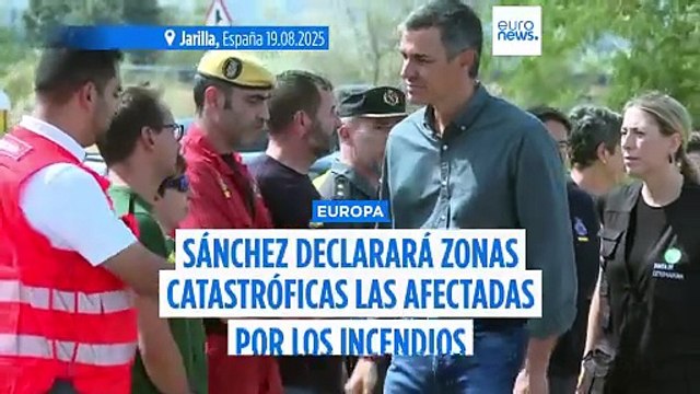 España declara varias zonas catastróficas debido a los incendios forestales que arrasan cientos de miles de hectáreas