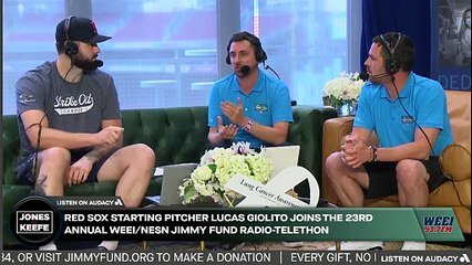 Red Sox Starting Pitcher Lucas Giolito Joins The Jimmy Fund Radio-Telethon