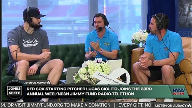 Red Sox Starting Pitcher Lucas Giolito Joins The Jimmy Fund Radio-Telethon