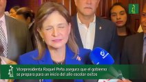 Vicepresidenta Raquel Peña asegura que el gobierno se prepara para un inicio del año escolar exitos