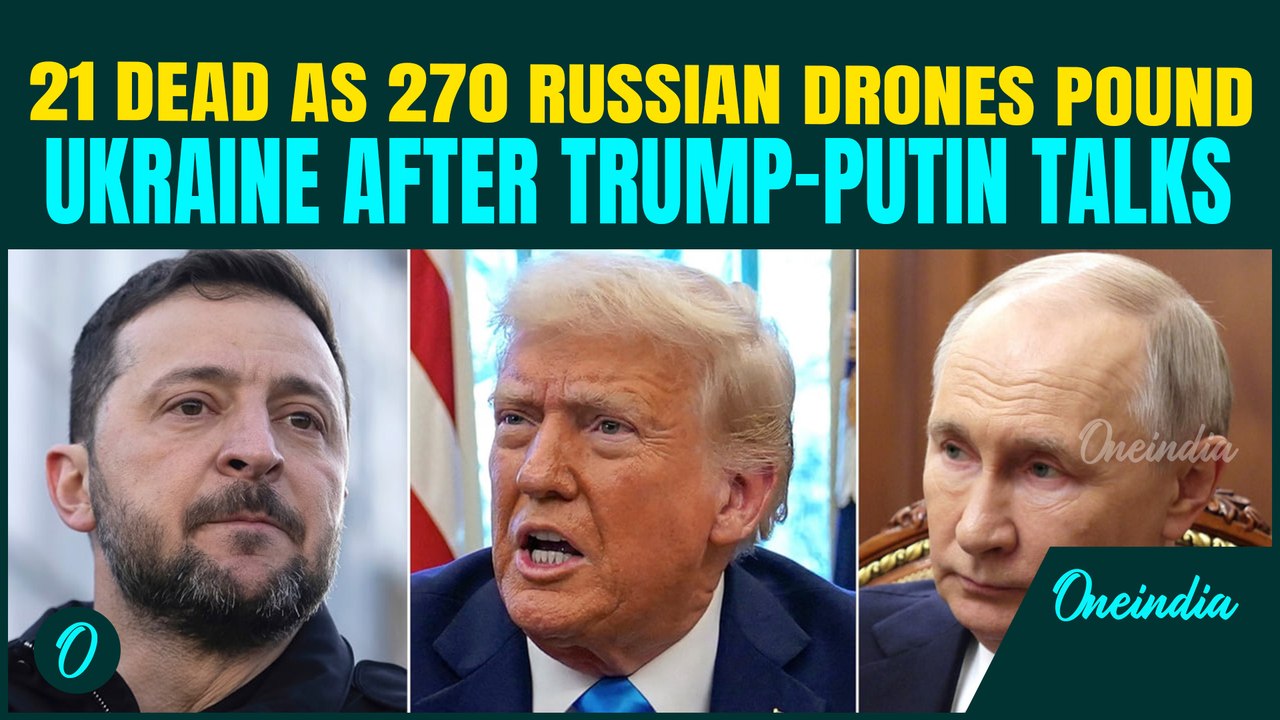Trump-Putin-Zelensky Trilat COLLAPSES? 21 Dead as Russia Bombs Ukraine,  Days After Trump–Putin Talk