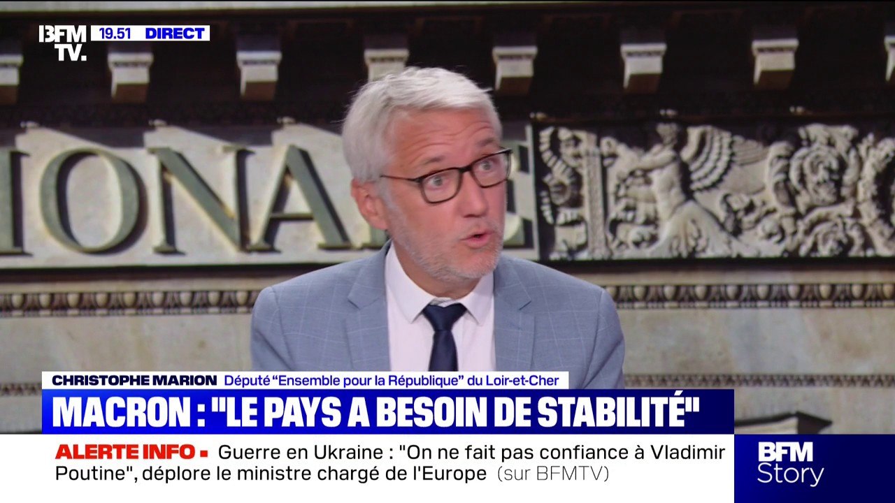 "Je suis favorable de voir les censeurs proposer un gouvernement alternatif", propose le député "Ensemble pour le République" Christophe Marion