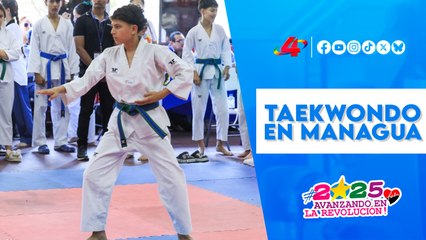 🥋 Taekwondo en Managua: Jóvenes talentos muestran disciplina en los Juegos Juveniles 2025