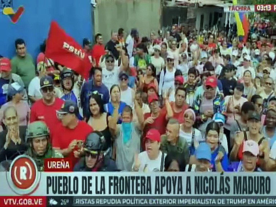 Táchira | Habitantes de Ureña alzan su voz en respaldo al presidente Nicolás Maduro