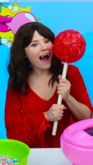 Started with a lollipop, ended with a sugar explosion 🍭 #candyhack #sweetfail