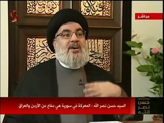 20150406  السيد حسن نصر الله . مقطع نقاتل بإمكانيات الجيش العربي السوري