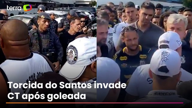 'Se você chora, imagina o resto': torcedores do Santos invadem CT e cobram Neymar após goleada