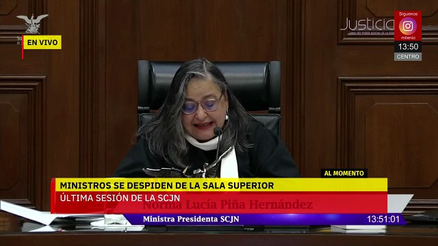Concluye la última sesión del actual Pleno de la Suprema Corte