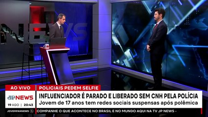 Influenciador sem CNH é parado e liberado pela polícia