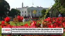 Zelensky recusa reunião com Putin e afirma que Rússia não quer paz