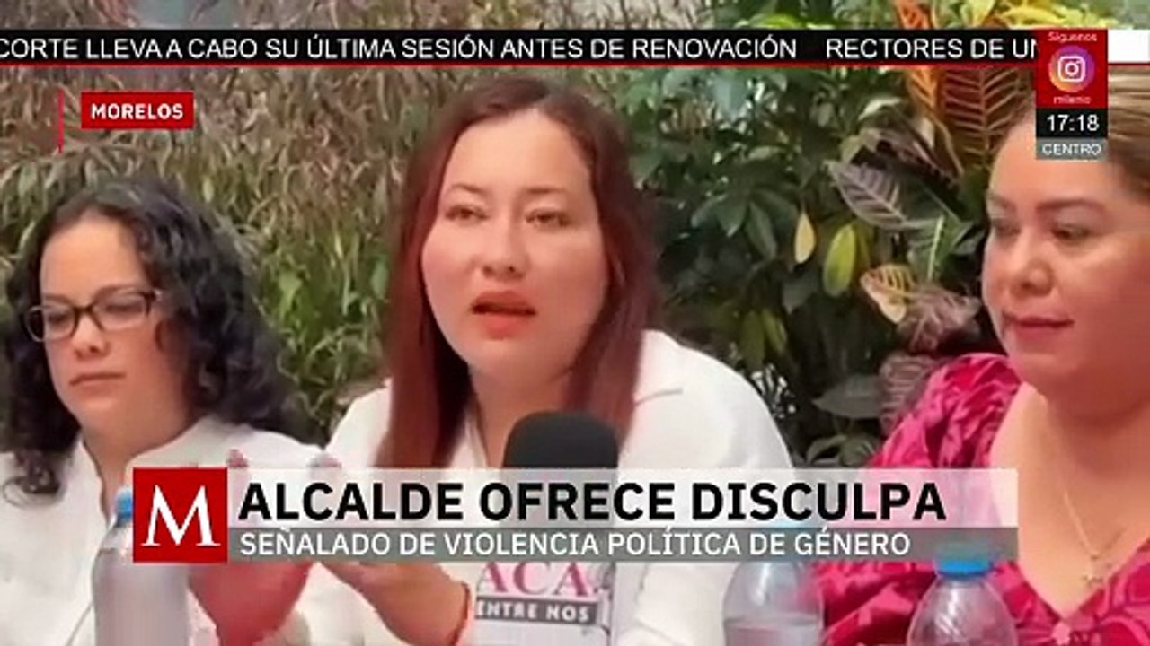 En Morelos, el alcalde Isaac Piña ofrece disculpas públicas a una sindica y a la regidora