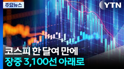 코스피 한 달여 만에 장중 3,100선 아래로 / YTN