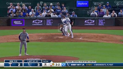 Bobby Witt Jr. con su cuadrangular 100 en la MLB