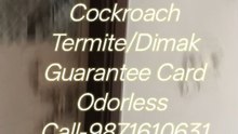Pest Control Services The End Of Rat Cockroach Termite/DimakGuarantee Card Odorless Call-9871610631
