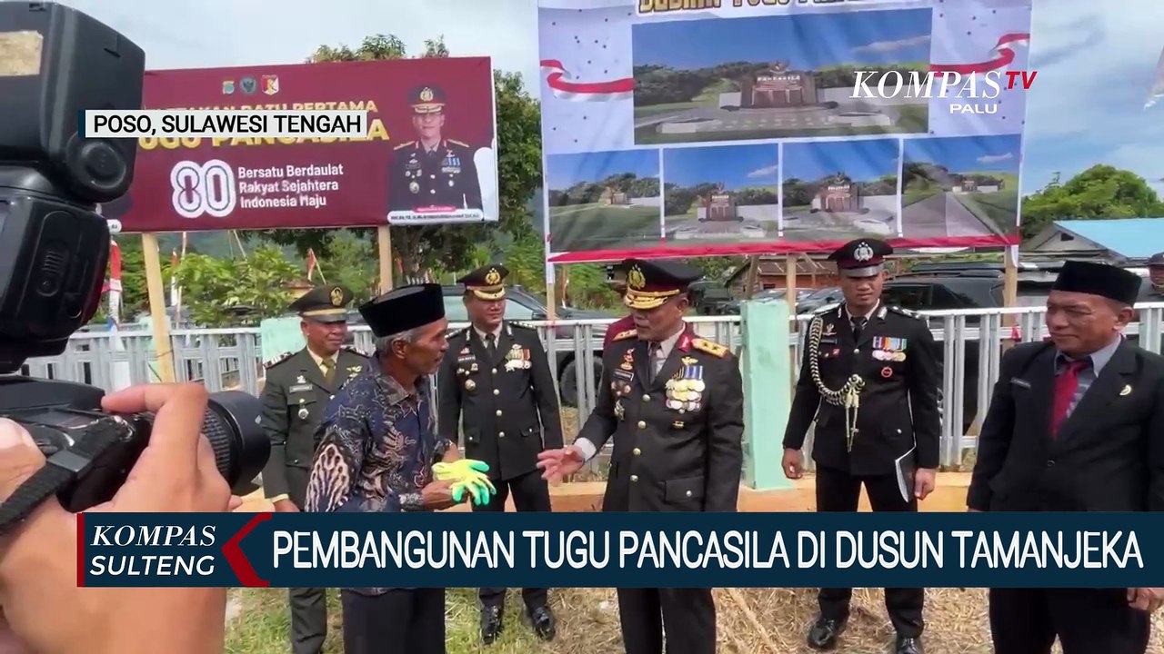 Pembangunan Tugu Pancasila di Dusun Tamanjeka