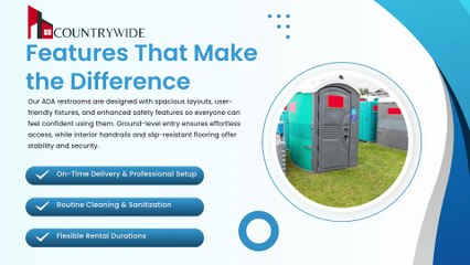 Event-Ready ADA Restrooms Comfort Without Limits | Countrywide Rental