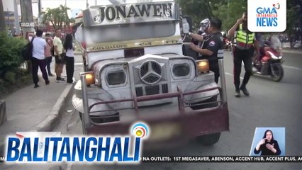 Mga jeepney na may nakasabit na pasahero at pudpod ang gulong, sinita ng SAICT | Balitanghali