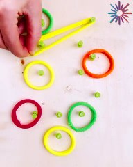 DIY fun with colorful loops 🌈