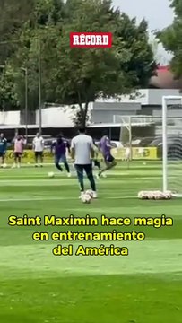 Ojito a la anotación de Saint Maximin en el entrenamiento del América.