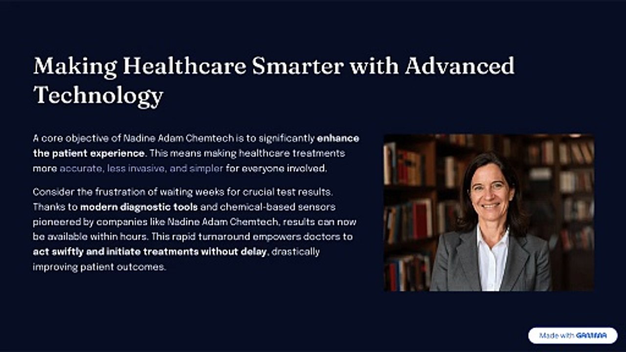 Innovative Tech Solutions by Nadine Adam Chemtech