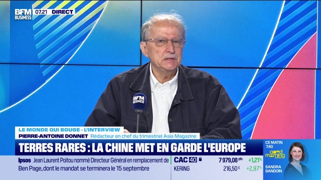 Le monde qui bouge - L'Interview : Terres rares, la Chine met en garde l'Europe - 20/08