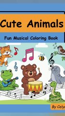 Cute Animals: Fun Musical Coloring book